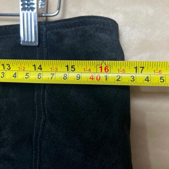 Wilson Leather Maxima Y2K Chain Lace Up Goth Mini Skirt Size 12 - Picture 4 of 6